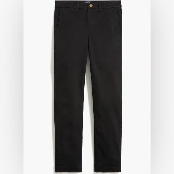 J Crew Factory NWT High Rise Girlfriend Chino Pant Size 16 in Black - Picture 3 of 6